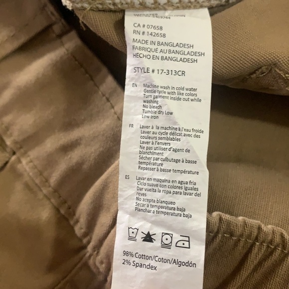 Refuge New With Tags *flaw*Tan Relaxed Utility Joggers Pants With Chain Large - Picture 10 of 13